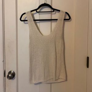 Cream Madewell sweater tank